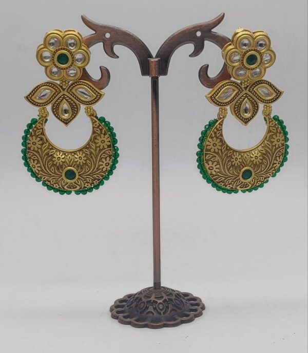 Antique Brassmade Kundan Earrings